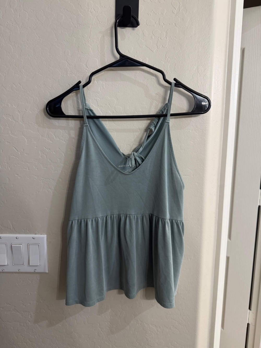 American Eagle Outfitters Sage Green Peplum Camisole